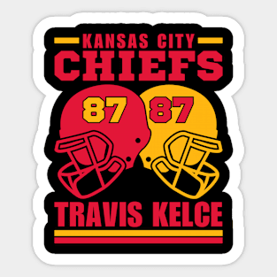 Kansas City Chiefs Kelce 87 American Football Retro Sticker